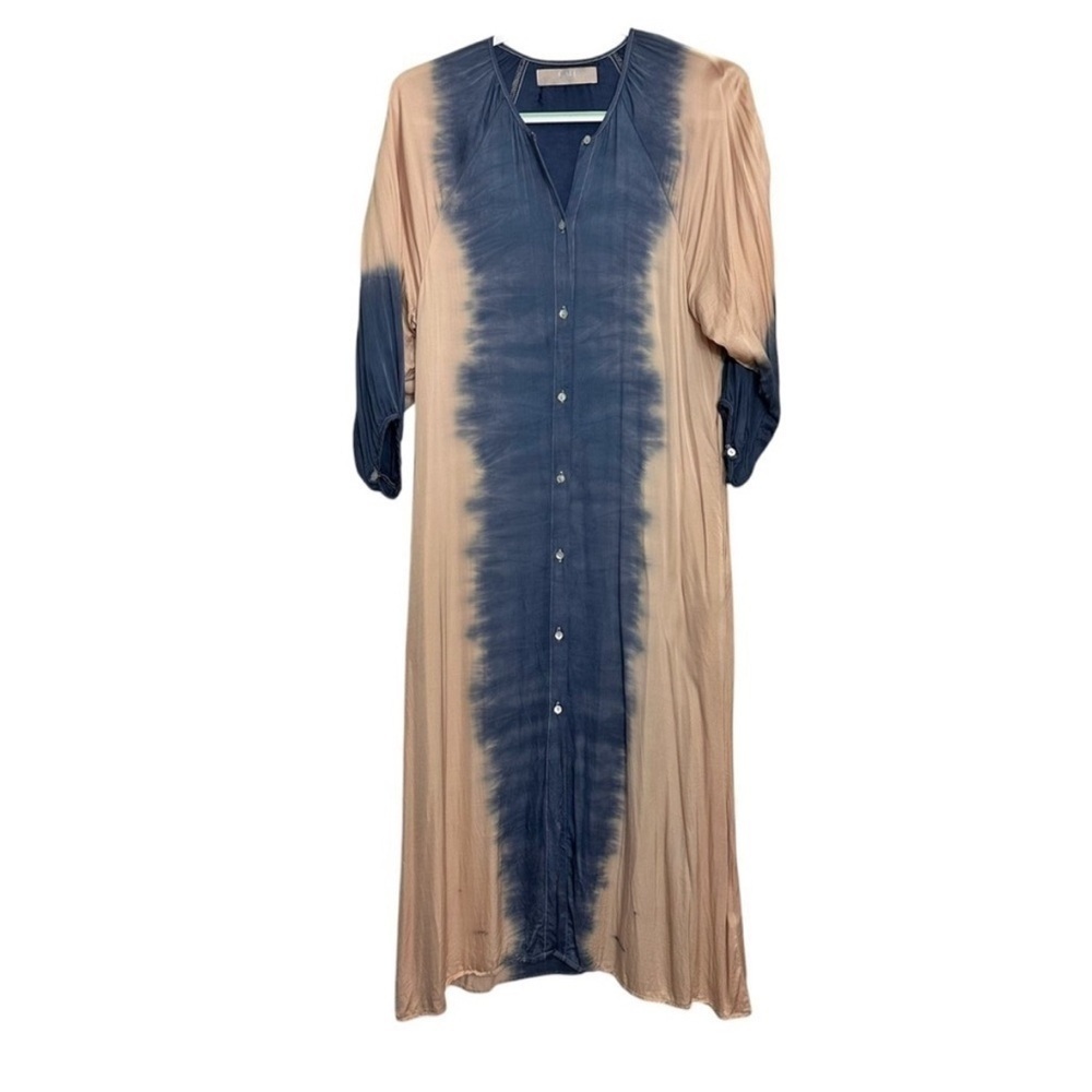 Cali by Cali Dreaming Silk Cotton Blend Tie Dye Dress